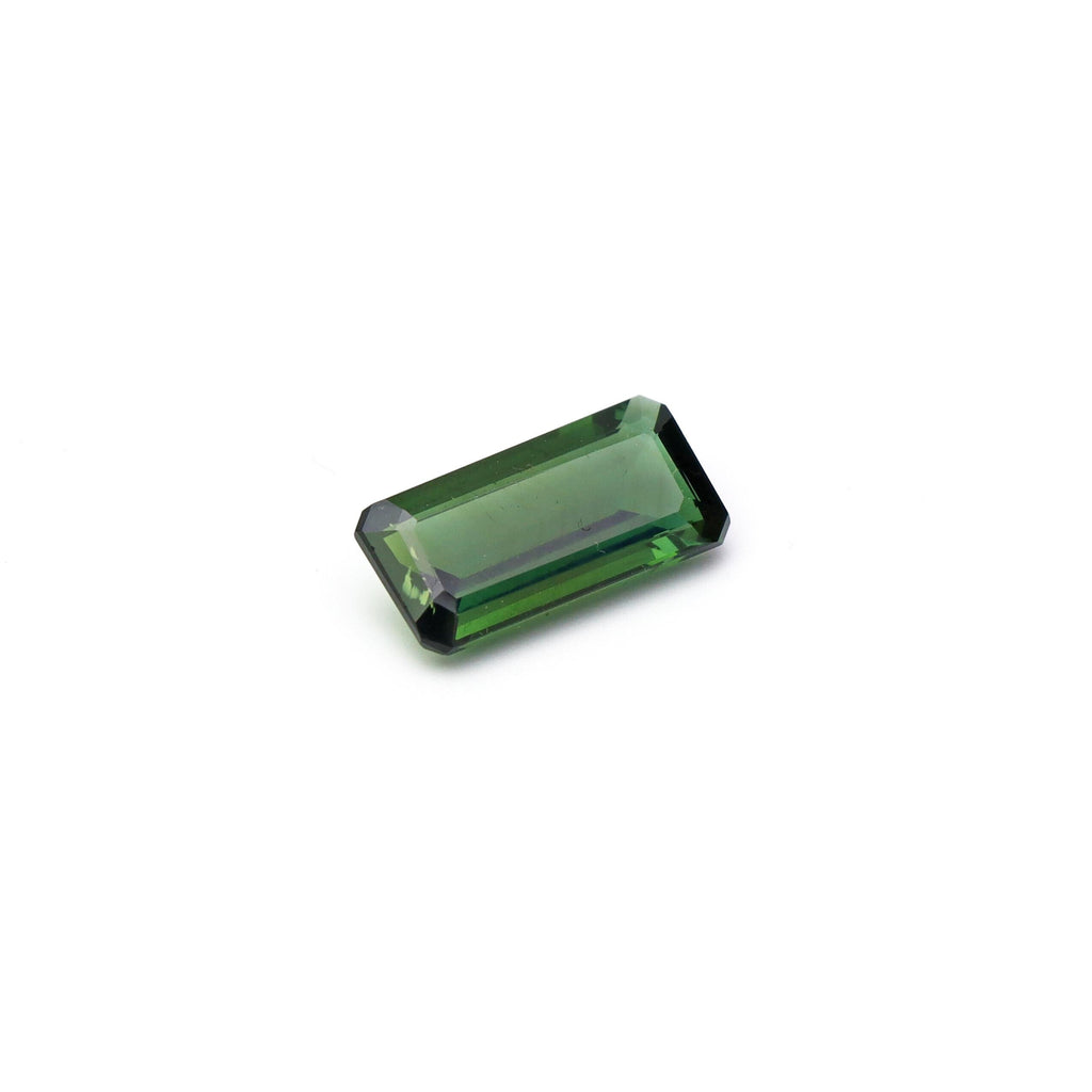 Natural Green Tourmaline Faceted Emerald Cut Loose Gemstone, Jewelry Making Gemstone, Green Tourmaline Cut Stone