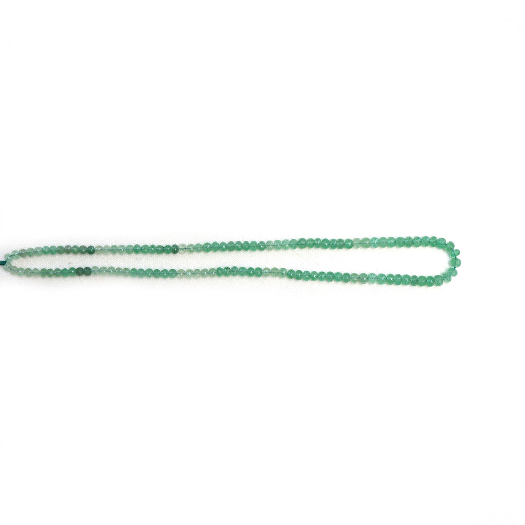 Green Strawberry Quartz Faceted Rondelle Beads, 4 mm To 5 mm, Green Strawberry Quartz Jewelry Making Beads, 16 Inches Full Strand