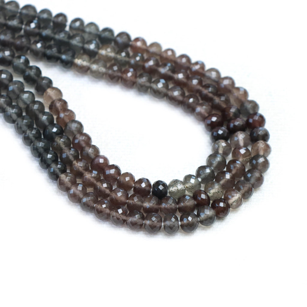 Cats Eye Scapolite Faceted Rondelle Beads, 4 mm To 5 mm, Cats Eye Scapolite Jewelry Making Beads, 16 Inches Full Strand