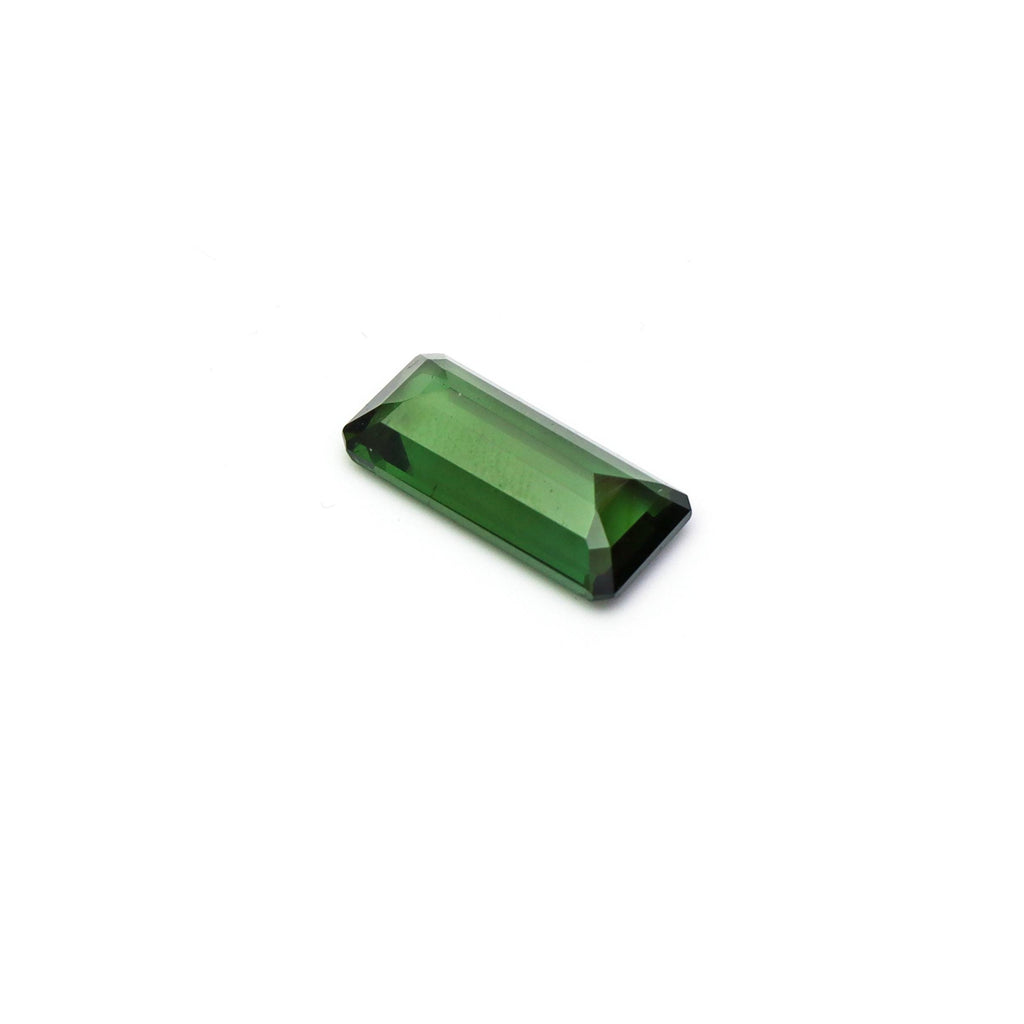 Natural Green Tourmaline Faceted Emerald Cut Loose Gemstone, Jewelry Making Gemstone, Green Tourmaline Cut Stone