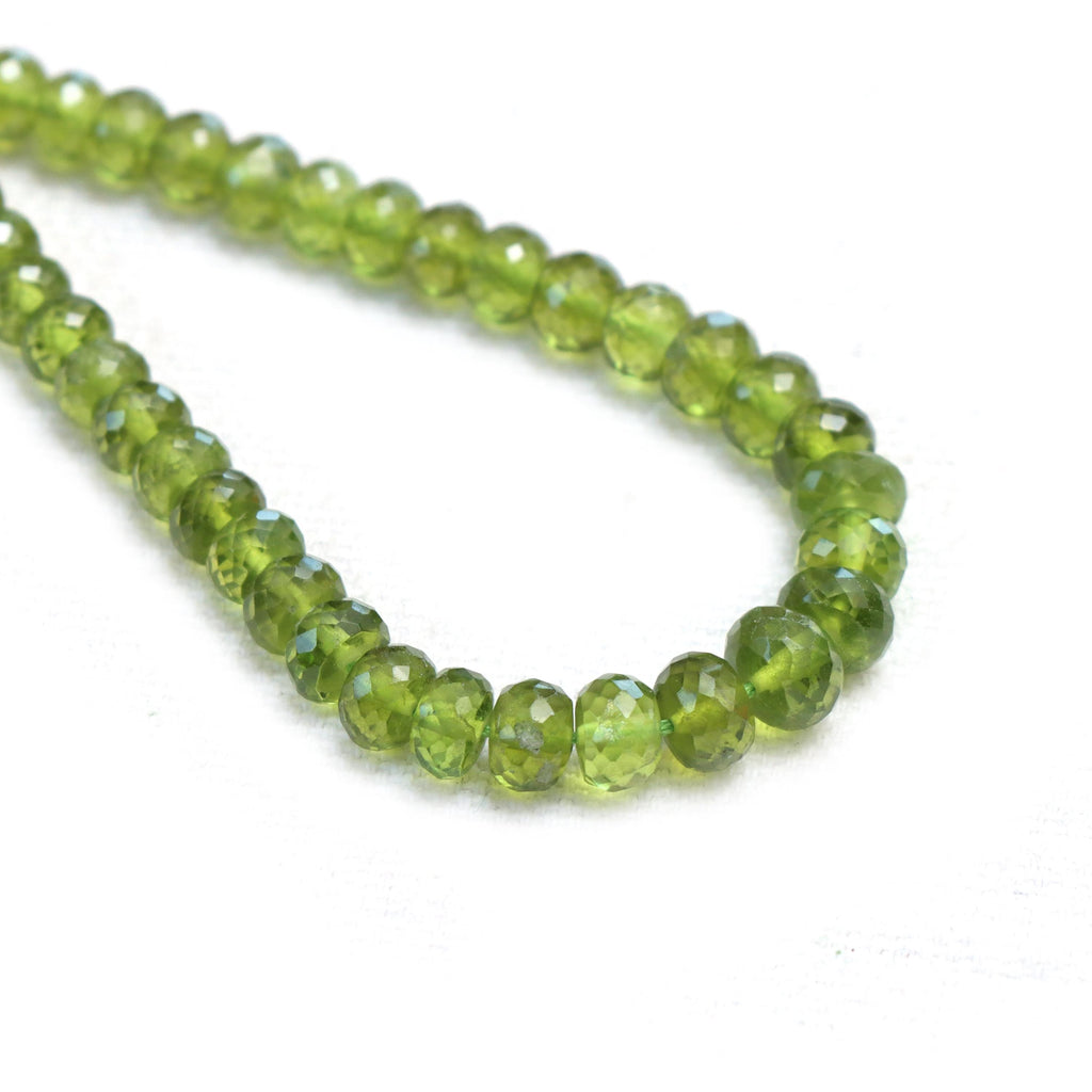 Vesonite Faceted Rondelle Beads, 3 mm To 5 mm, Vesonite Jewelry Making Beads, 16 Inches Full Strand